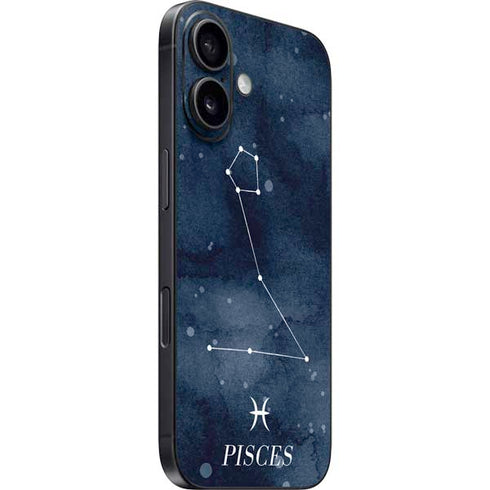 Pisces Constellation iPhone 16 Plus Skin